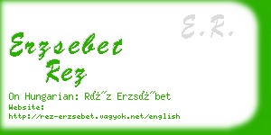 erzsebet rez business card